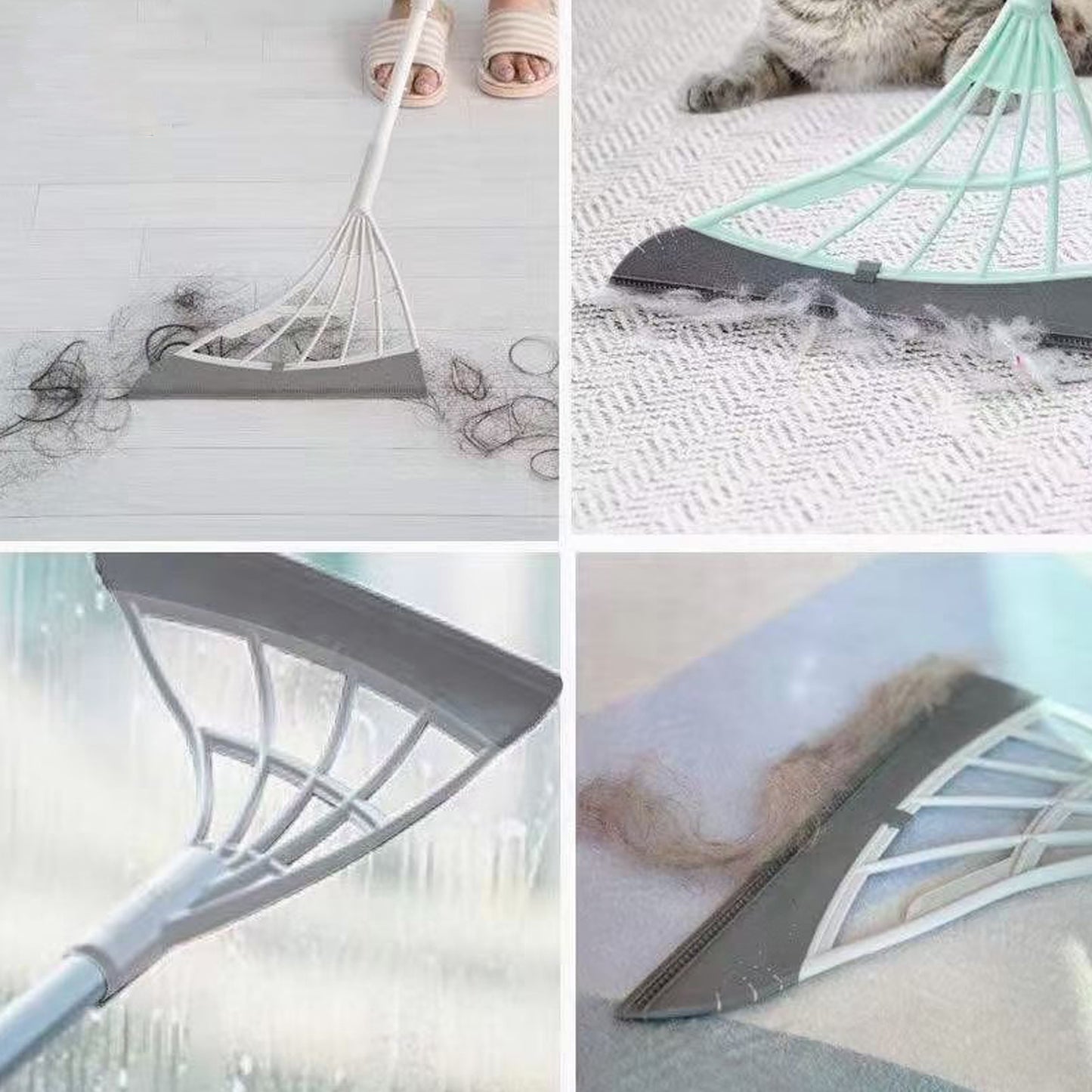 Durable Eco-friendly Broom With Scraper