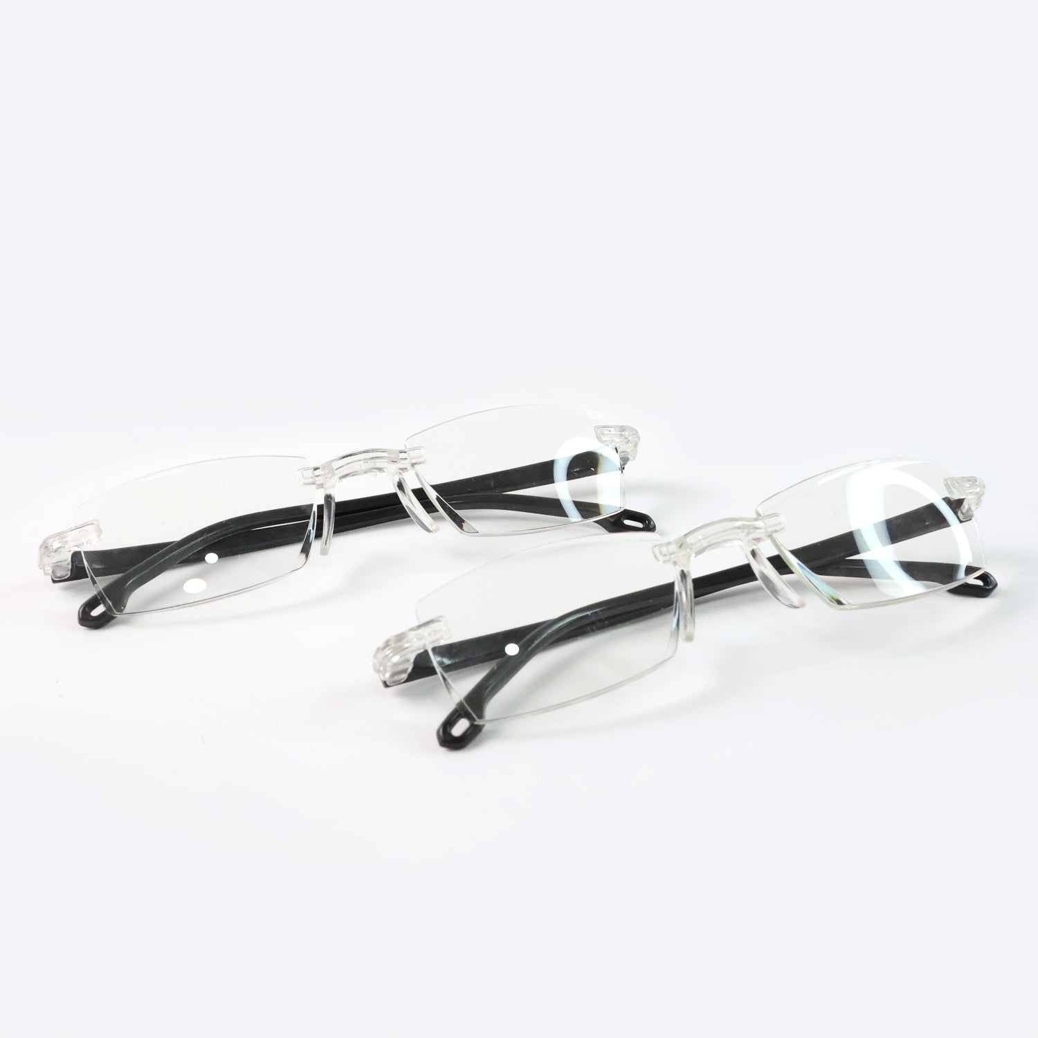 Pack Of 2 Rimless Reading Glasses  Lightweight Comfort Readers